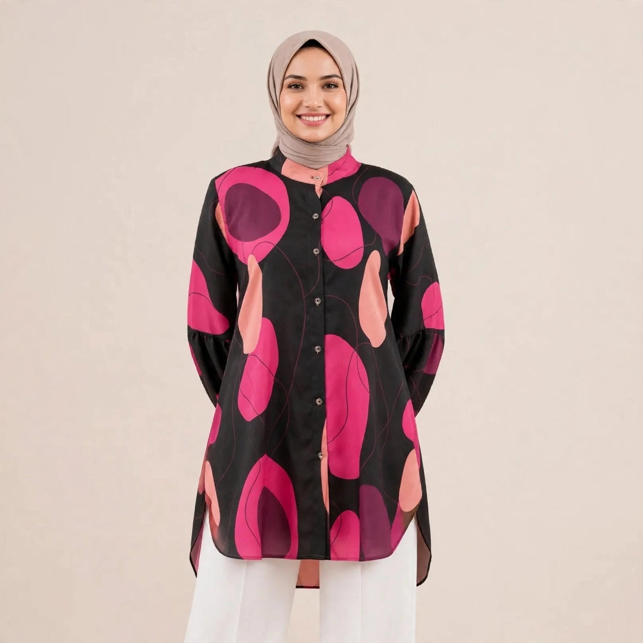 BELINDA BLOUSE - LENGAN BALLOON (BLOUSE SAHAJA) - AL Rubab Fashion MY
