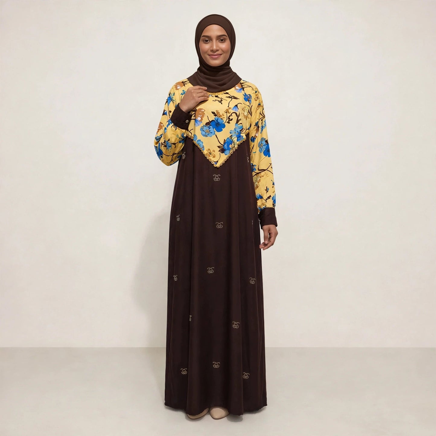 HUMAIRAH ABAYA NIDA + VISCOSE - AL Rubab Fashion MY