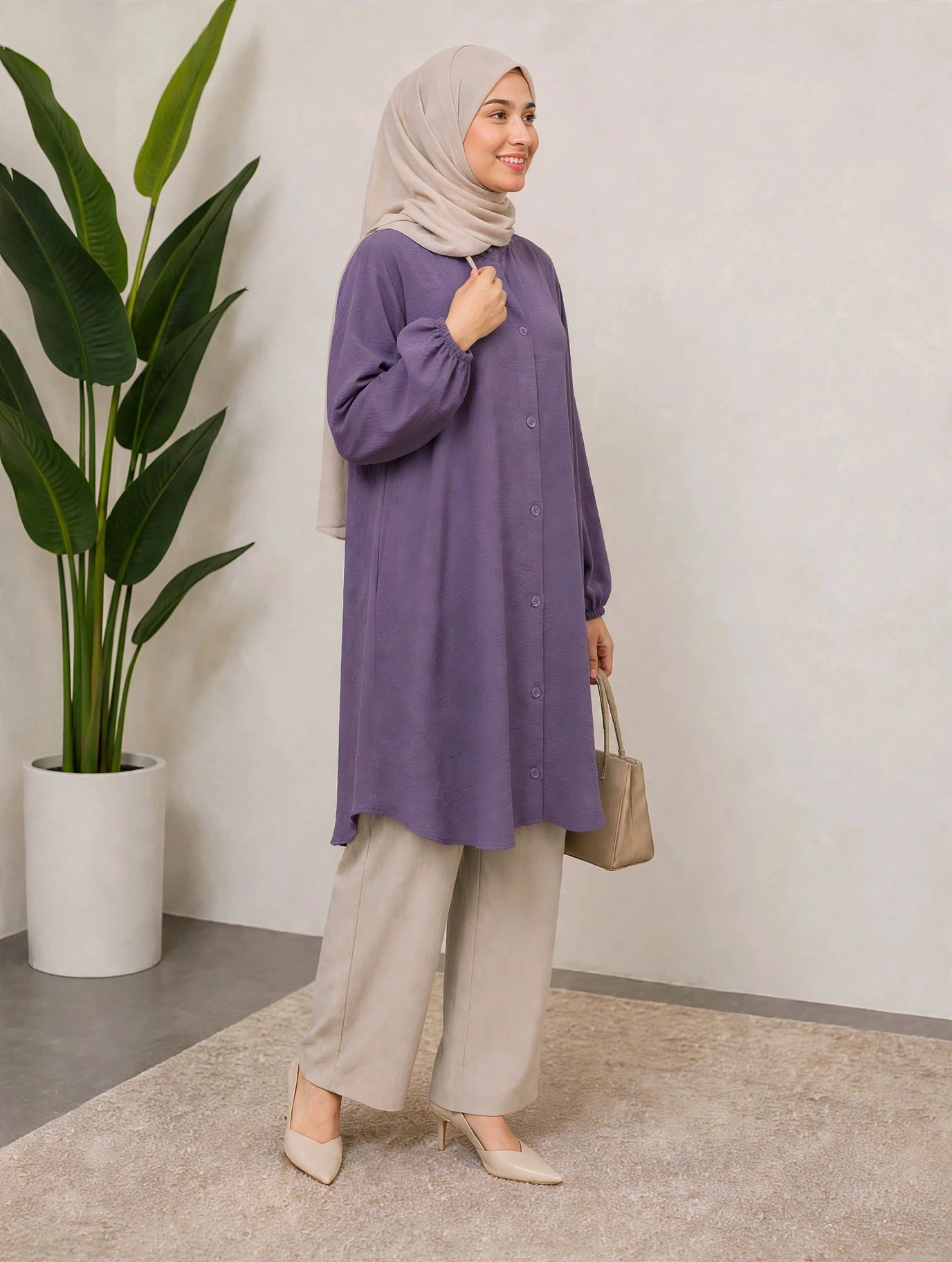KEISHA Blouse CEY Ironless - AL Rubab Fashion MY