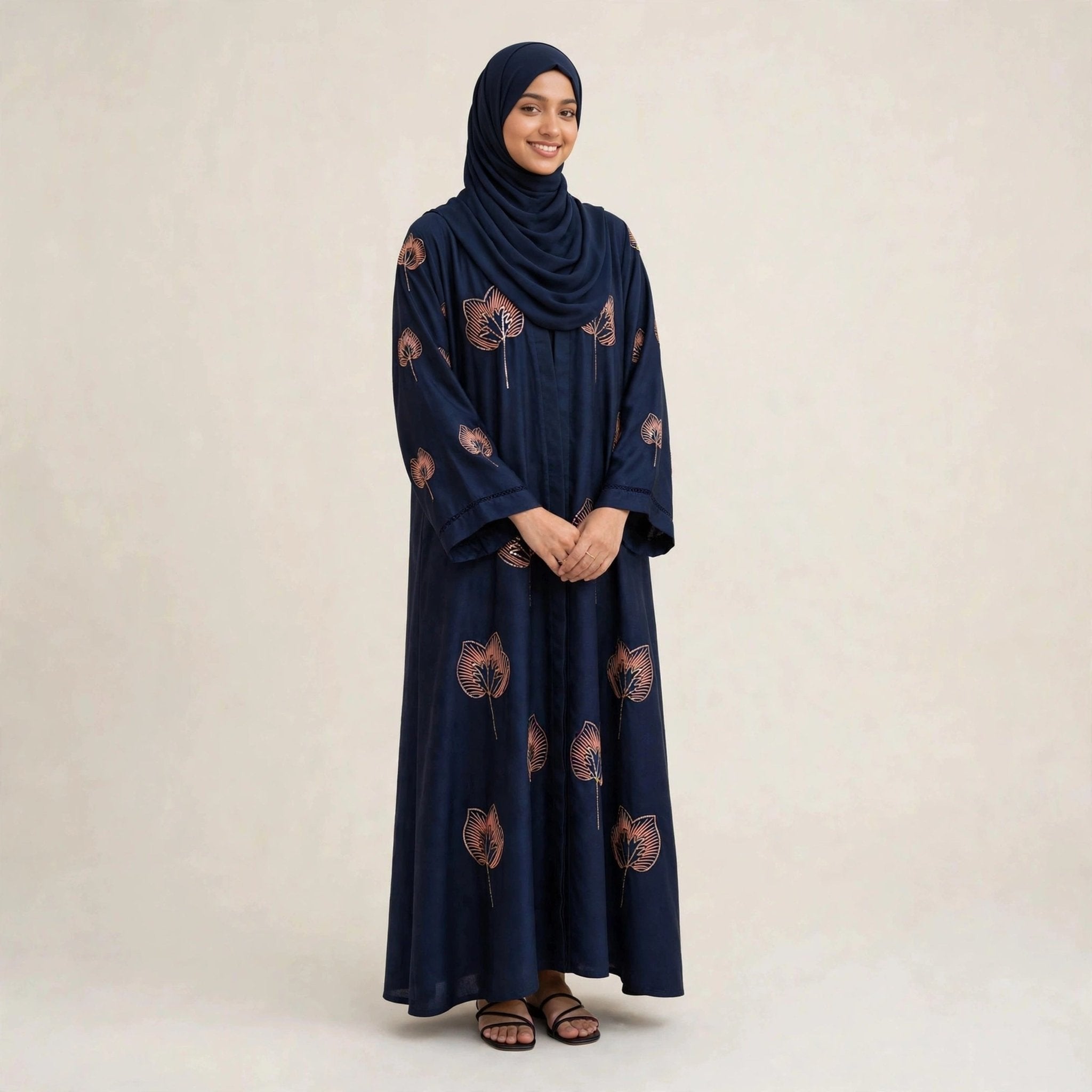 KIRANA CARDIGAN ABAYA EMBROIDERY - AL Rubab Fashion MY