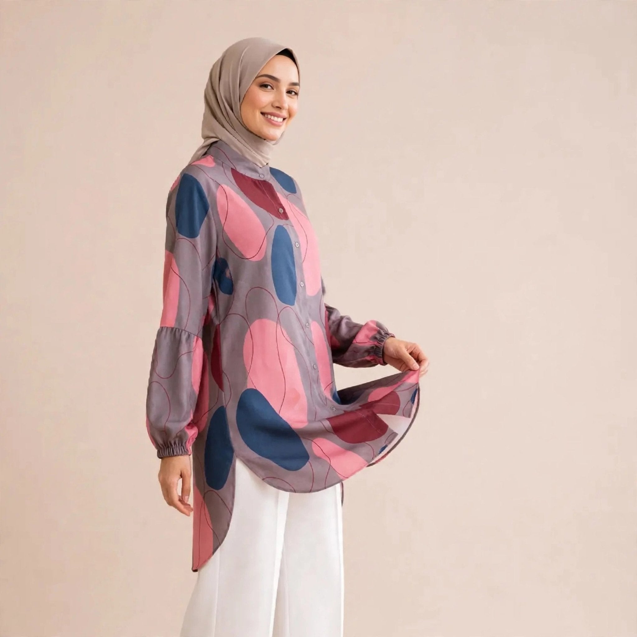 BELINDA BLOUSE - LENGAN BALLOON (BLOUSE SAHAJA) - AL Rubab Fashion MY