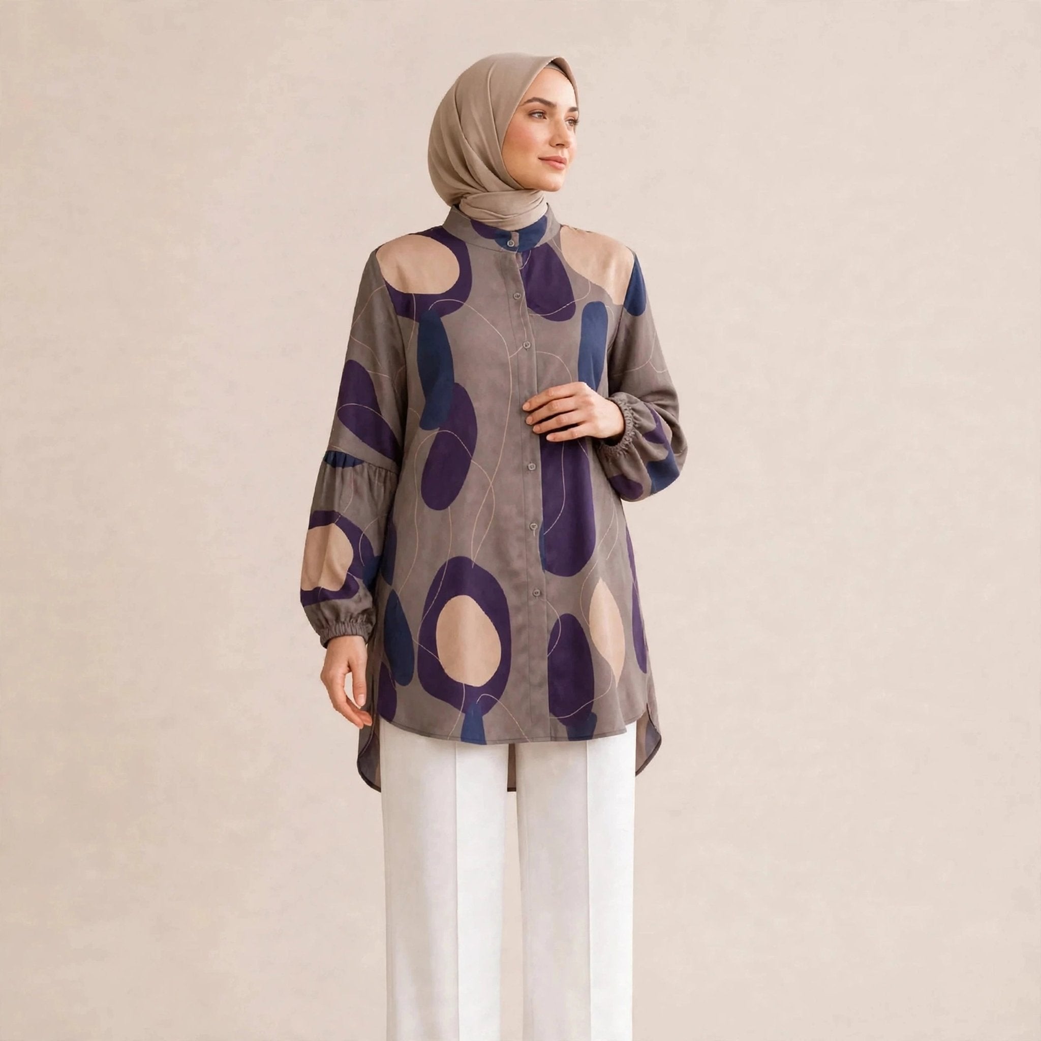 BELINDA BLOUSE - LENGAN BALLOON (BLOUSE SAHAJA) - AL Rubab Fashion MY
