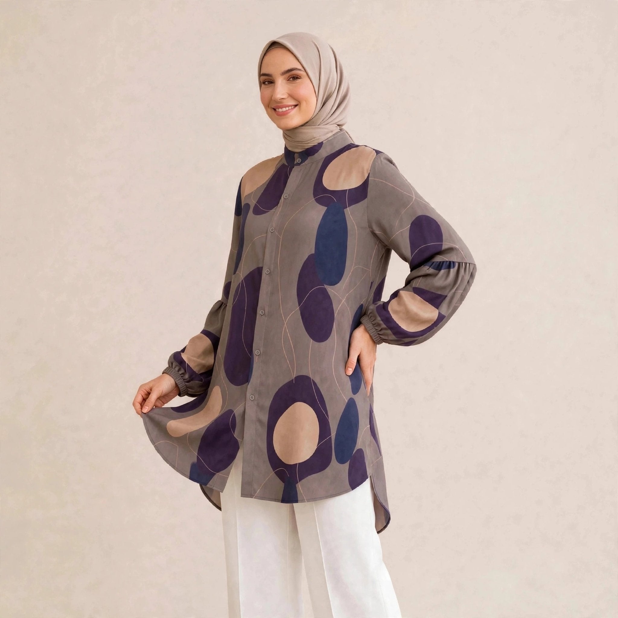 BELINDA BLOUSE - LENGAN BALLOON (BLOUSE SAHAJA) - AL Rubab Fashion MY