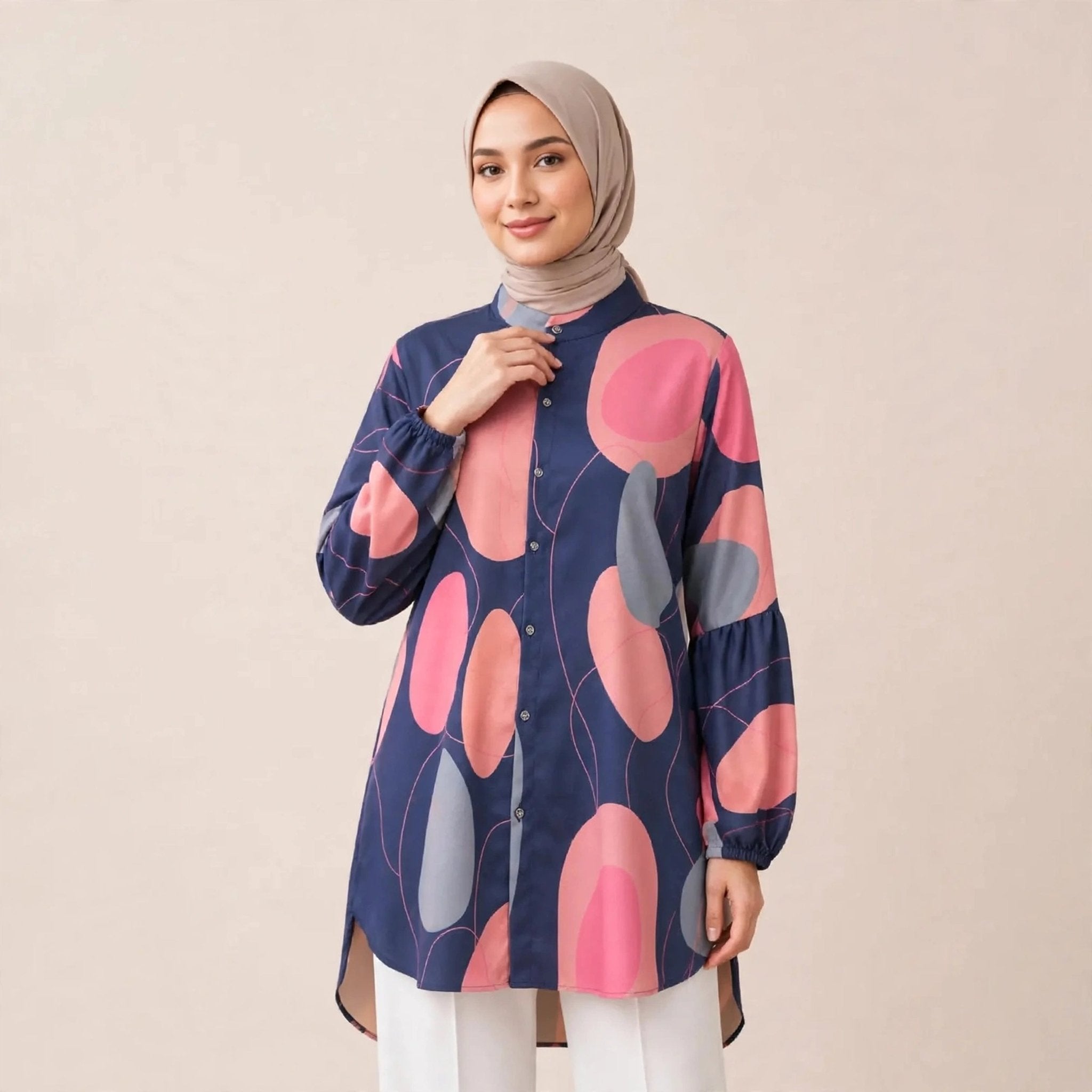 BELINDA BLOUSE - LENGAN BALLOON (BLOUSE SAHAJA) - AL Rubab Fashion MY