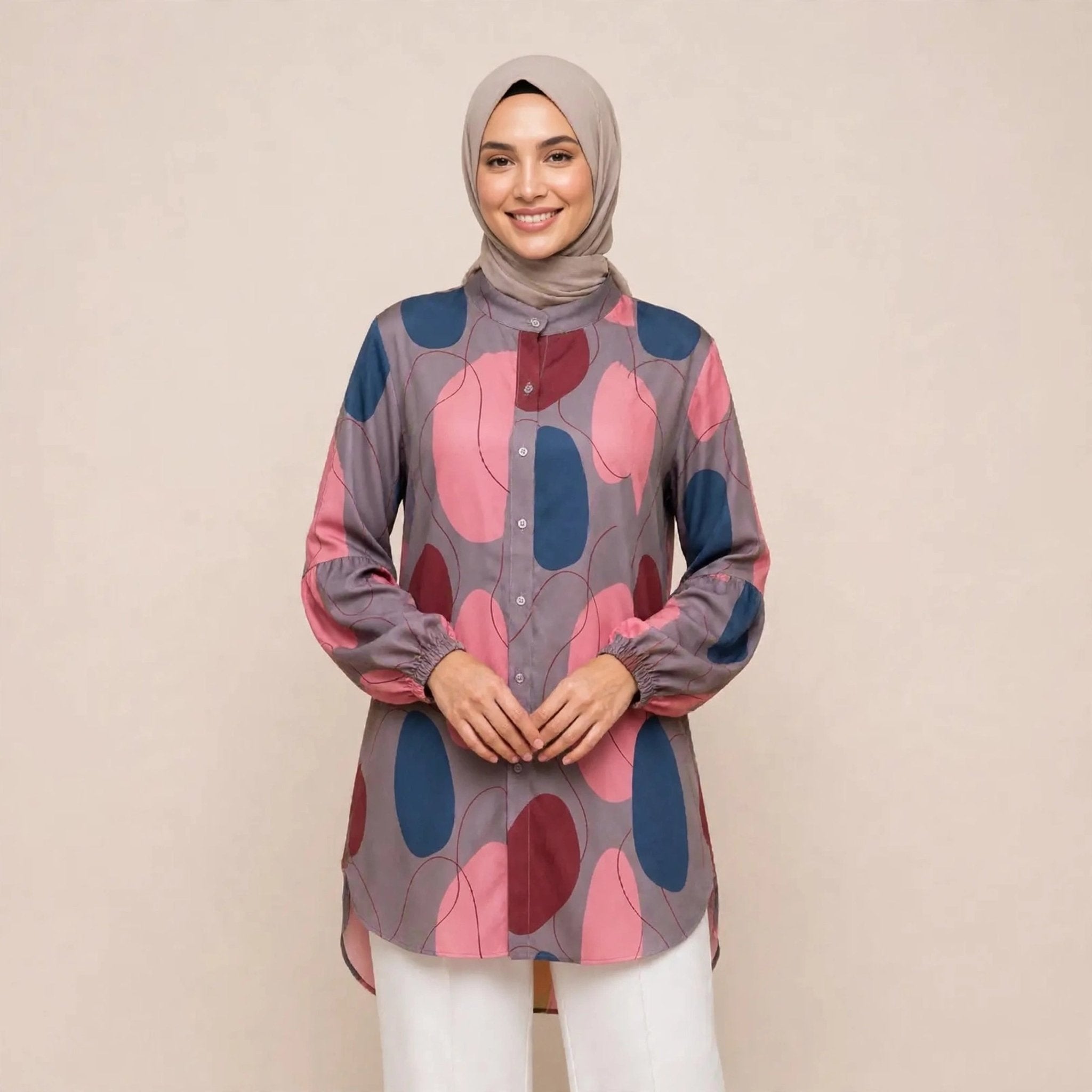 BELINDA BLOUSE - LENGAN BALLOON (BLOUSE SAHAJA) - AL Rubab Fashion MY