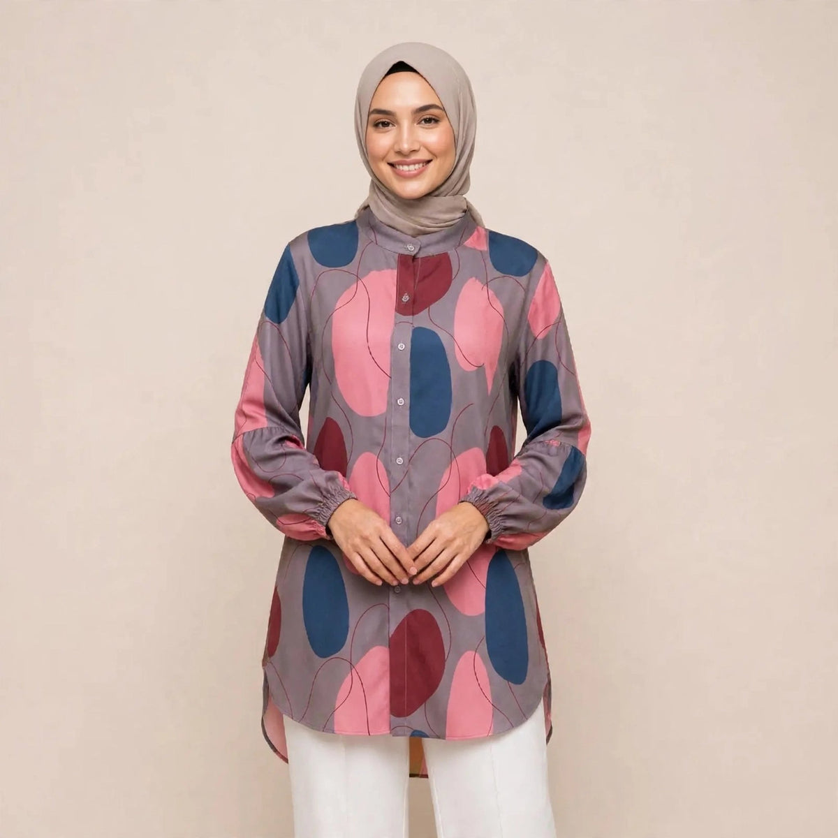 BELINDA BLOUSE - LENGAN BALLOON (BLOUSE SAHAJA) - AL Rubab Fashion MY