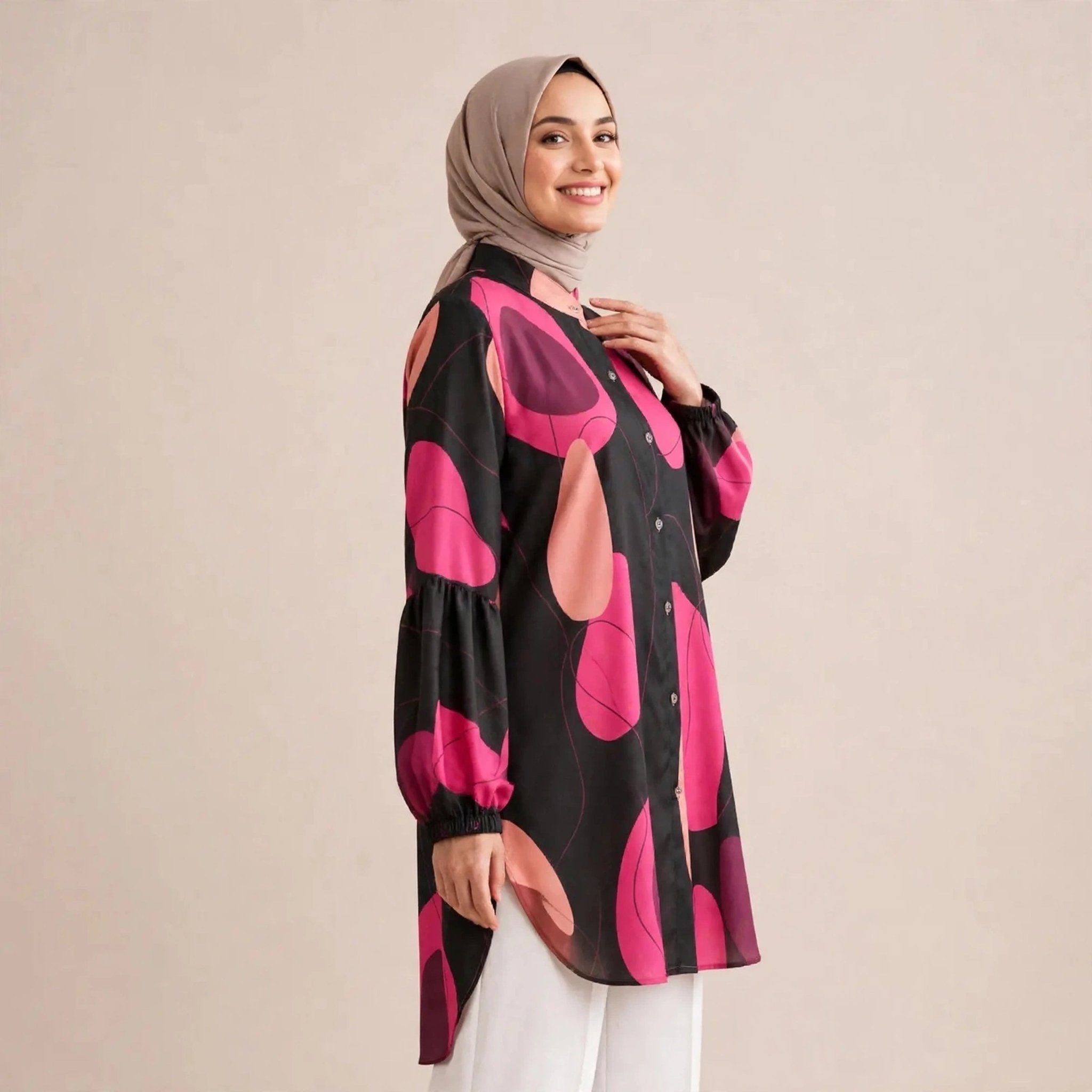 BELINDA BLOUSE - LENGAN BALLOON (BLOUSE SAHAJA) - AL Rubab Fashion MY