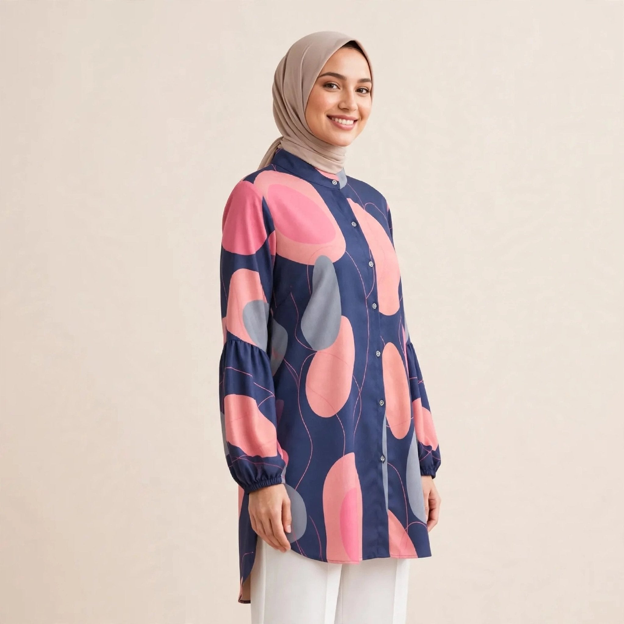 BELINDA BLOUSE - LENGAN BALLOON (BLOUSE SAHAJA) - AL Rubab Fashion MY