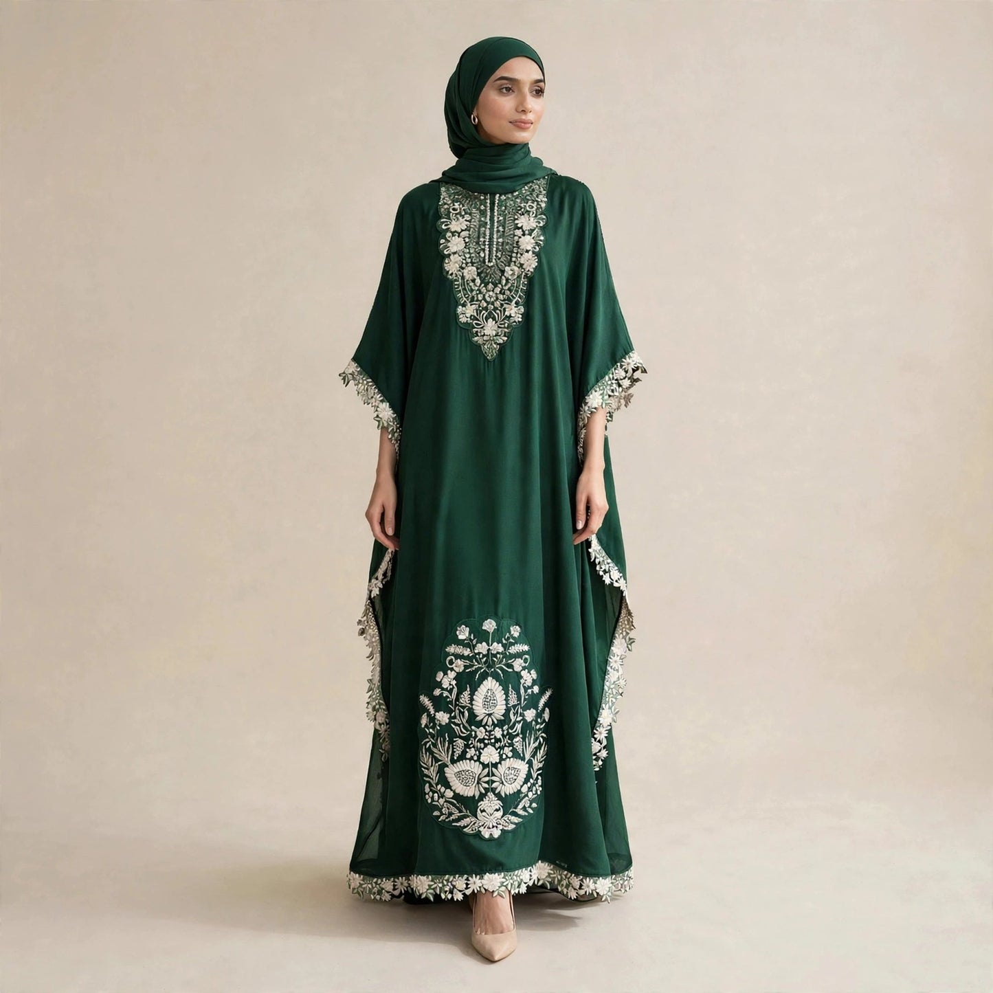 BUTTERFLY KAFTAN SULAM BUNGA - AL Rubab Fashion MY