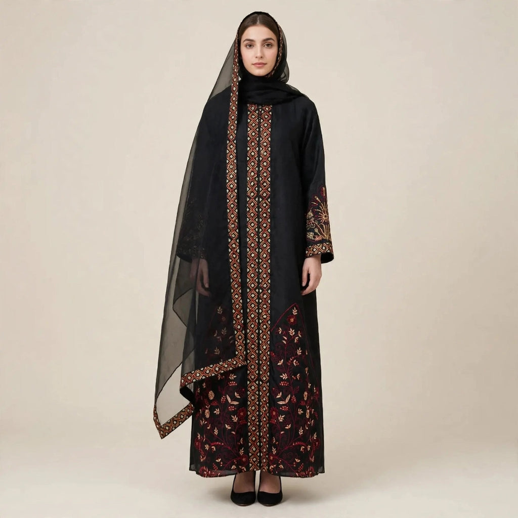 DZAKIYYAH ABAYA ORGANZA + SHAWL - AL Rubab Fashion MY