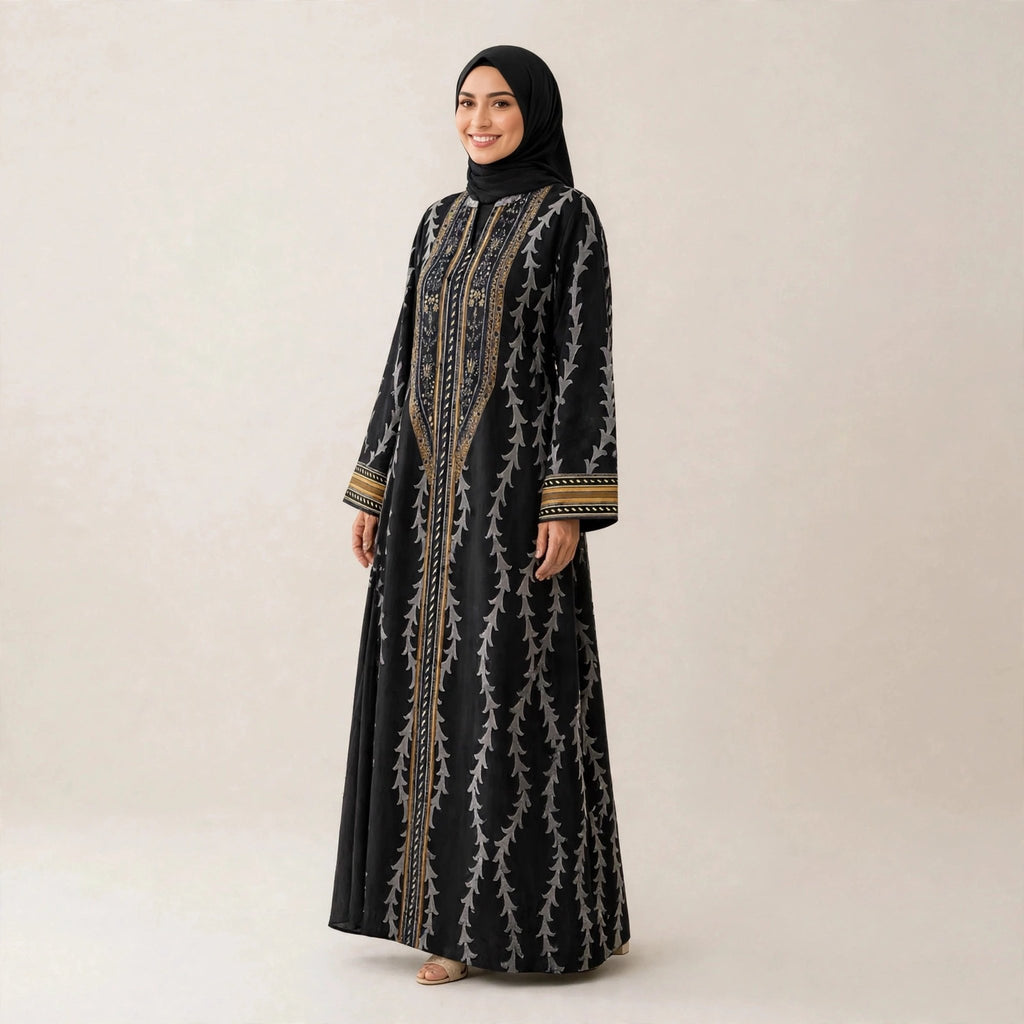 HAMIDAH ABAYA ORGANZA - AL Rubab Fashion MY