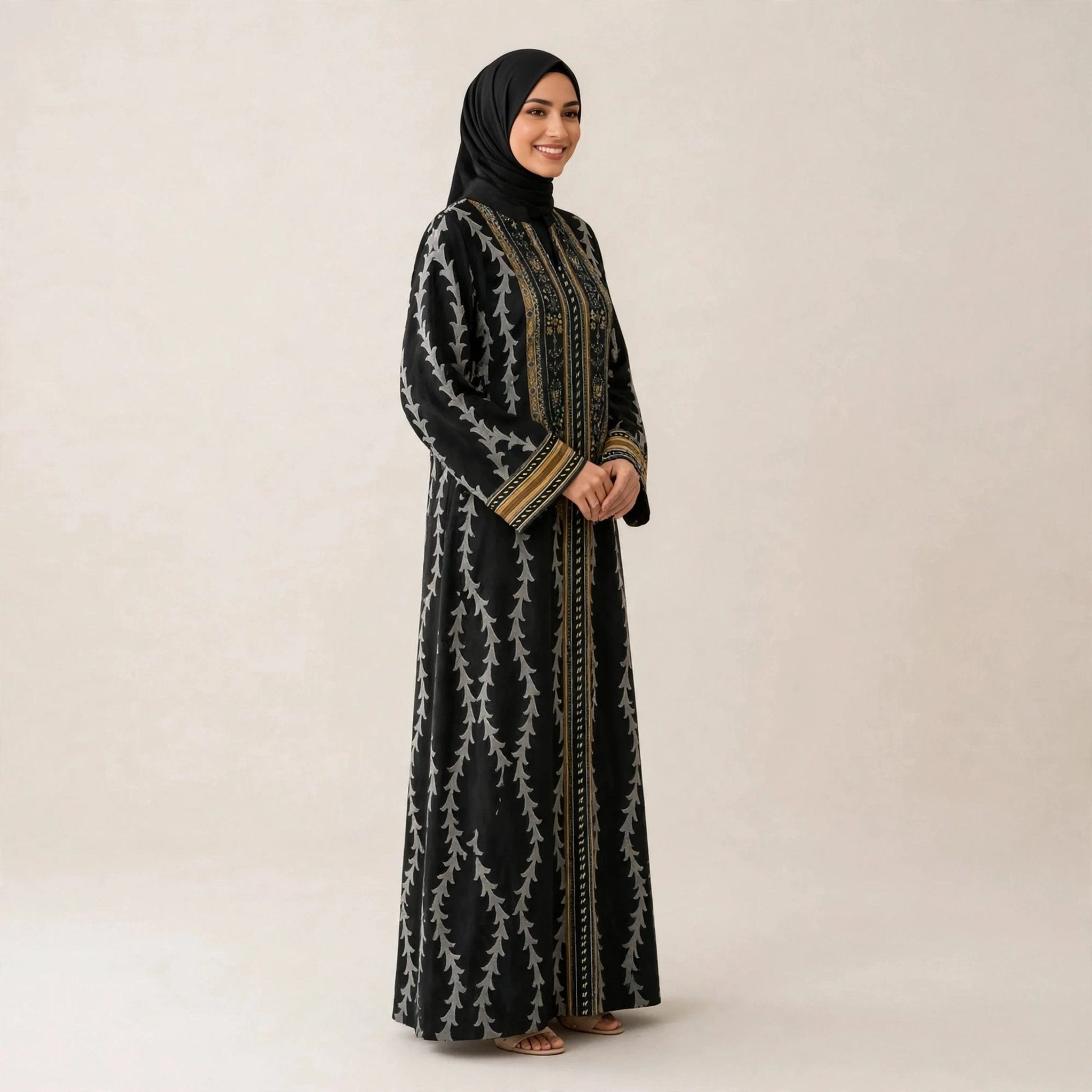 HAMIDAH ABAYA ORGANZA - AL Rubab Fashion MY