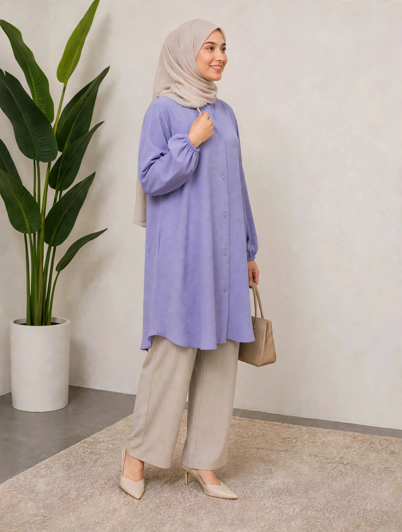 KEISHA Blouse CEY Ironless - AL Rubab Fashion MY