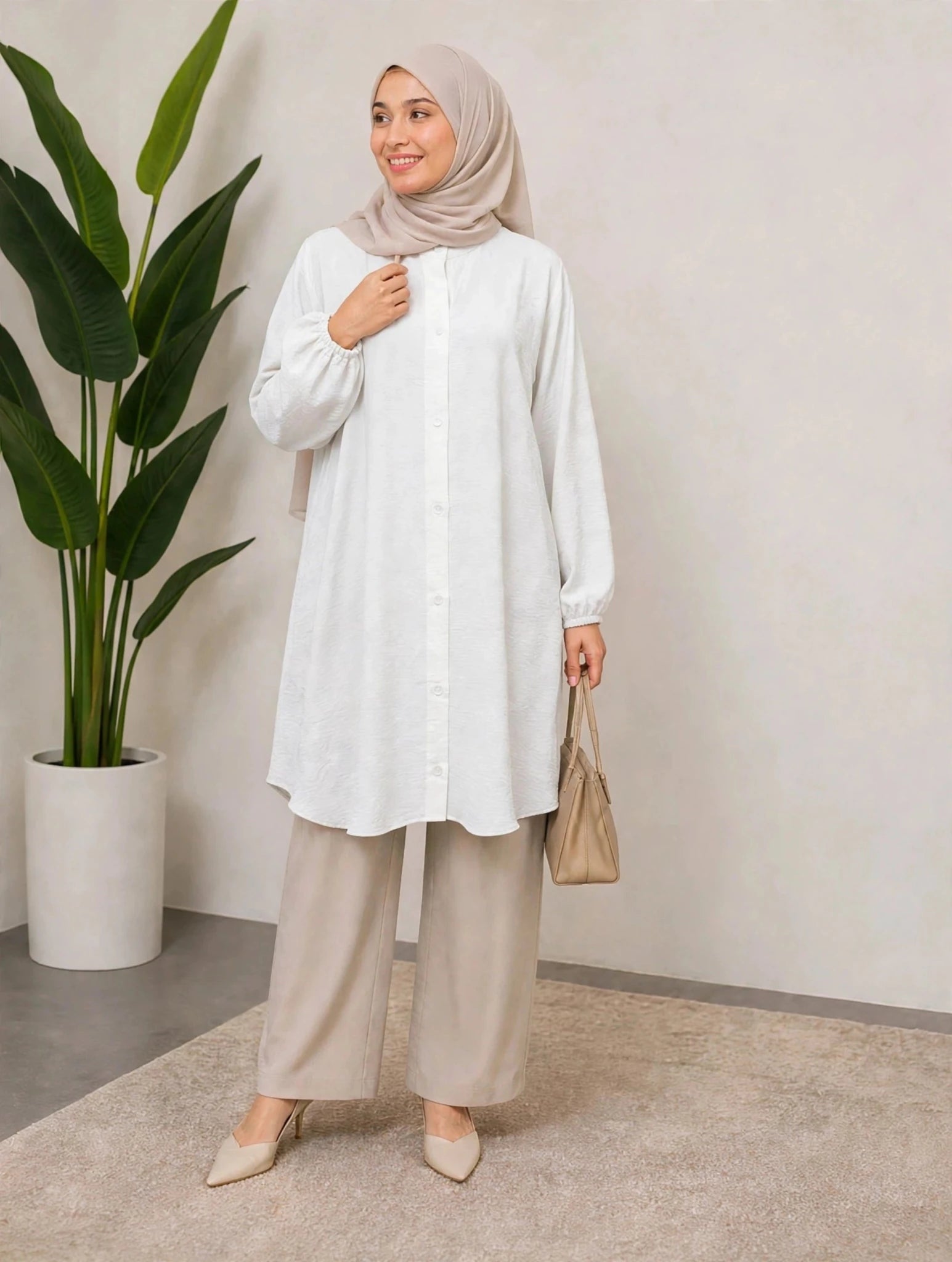 KEISHA Blouse CEY Ironless - AL Rubab Fashion MY