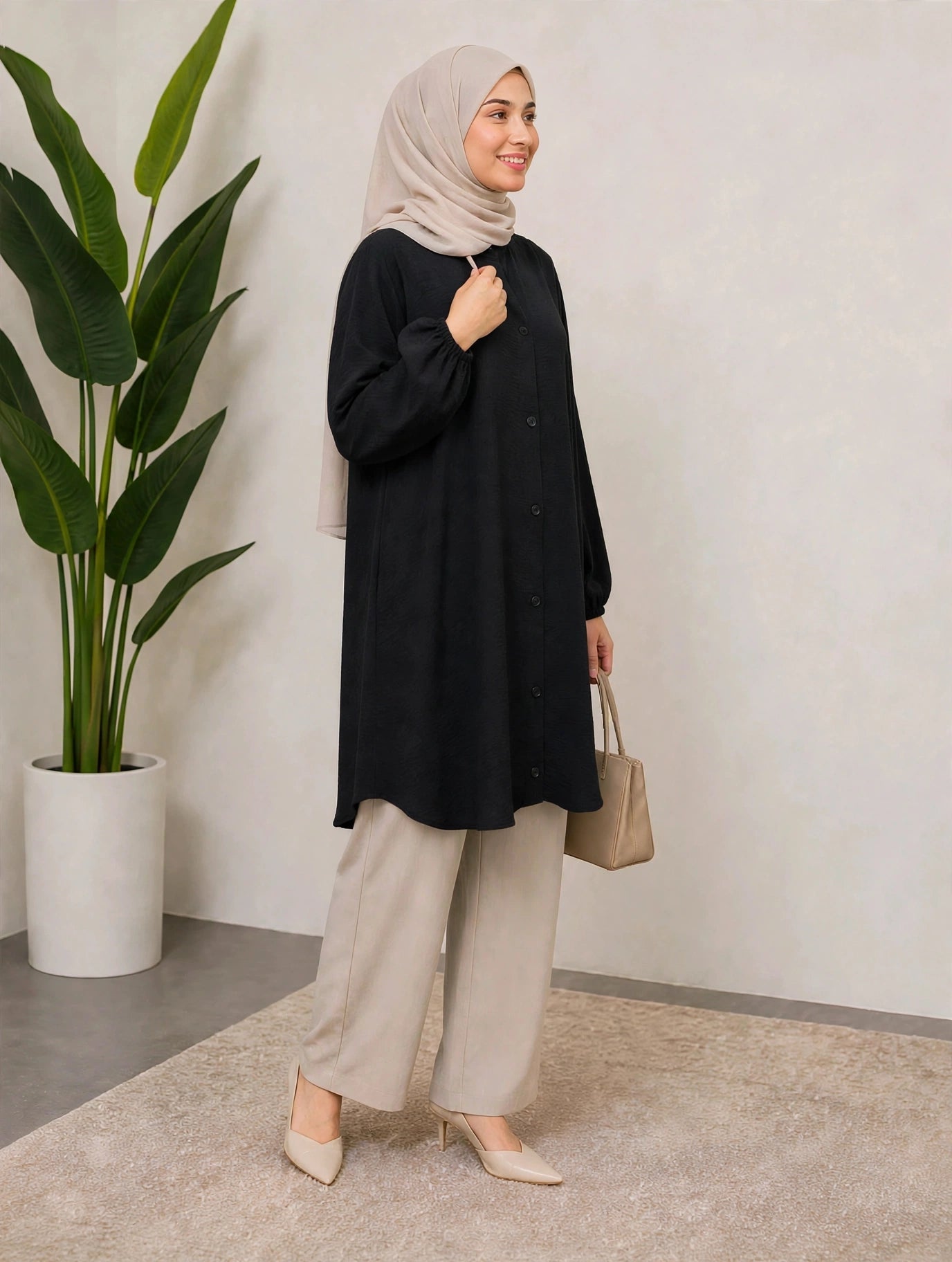 KEISHA Blouse CEY Ironless - AL Rubab Fashion MY