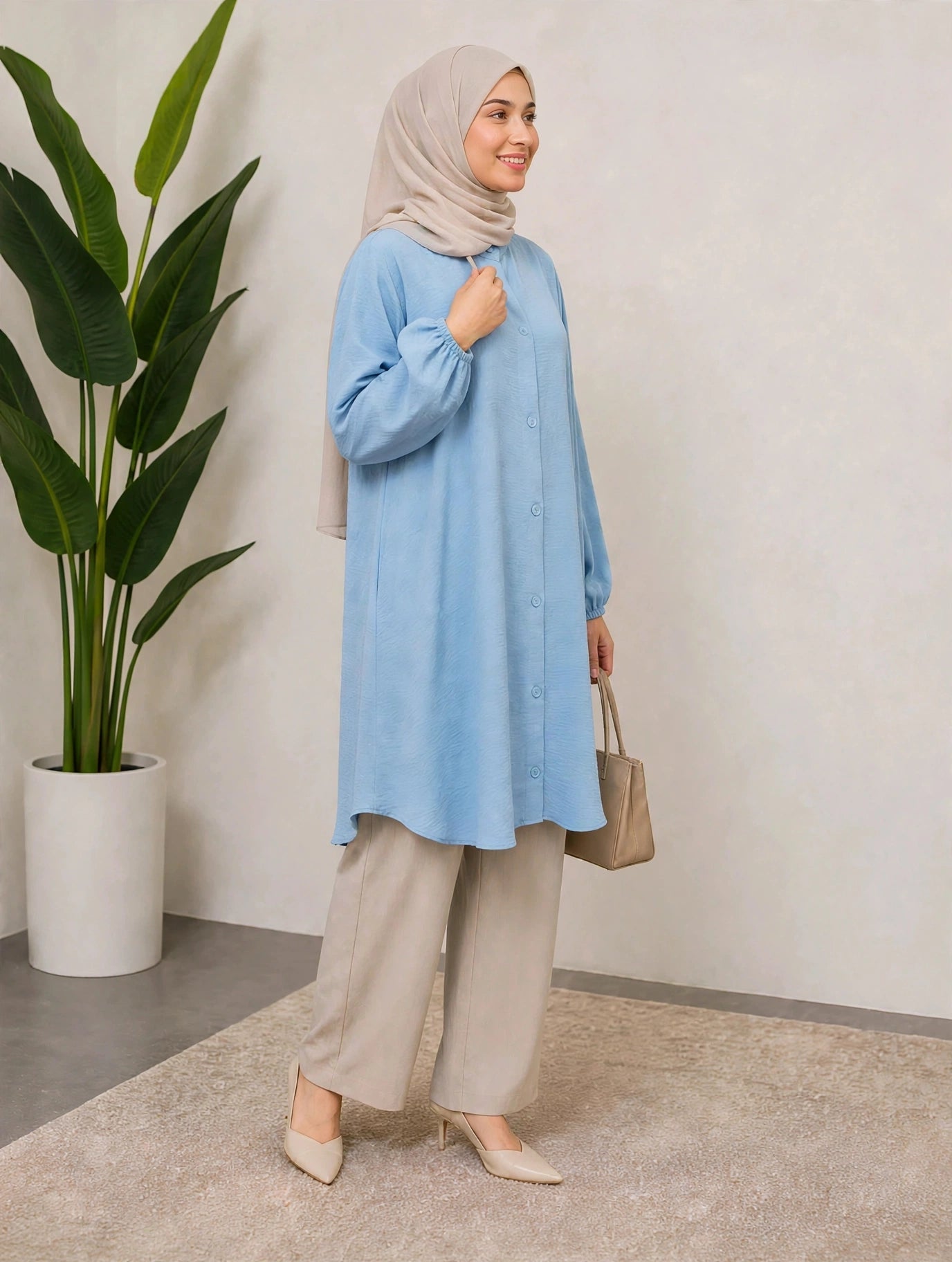 KEISHA Blouse CEY Ironless - AL Rubab Fashion MY
