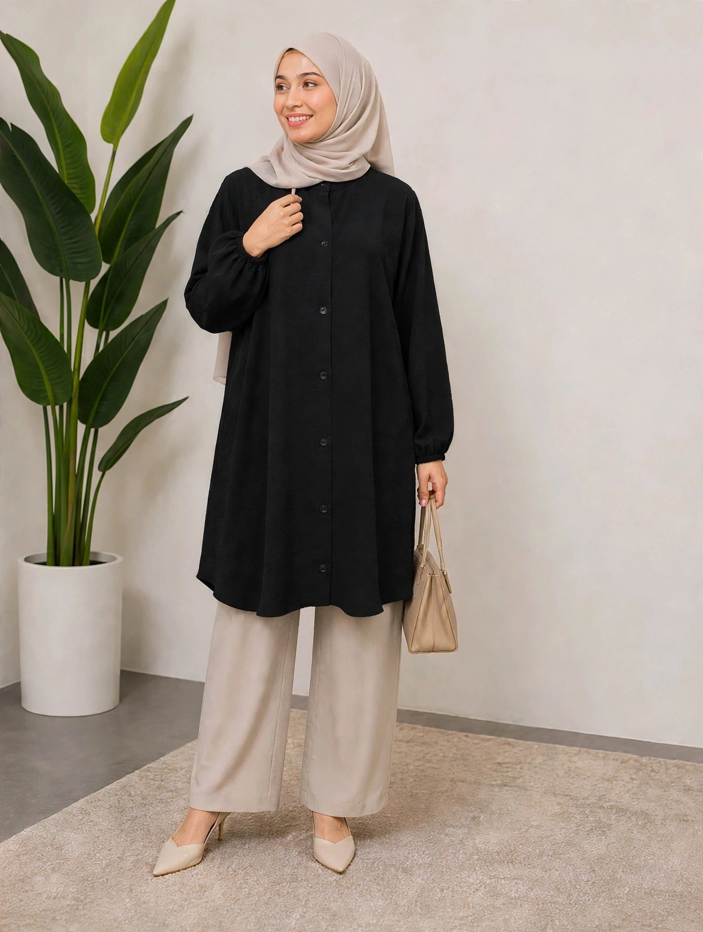 KEISHA Blouse CEY Ironless - AL Rubab Fashion MY