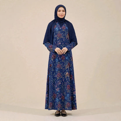 PEONY FLORAL VINTAGE MAXI DRESS - AL Rubab Fashion MY