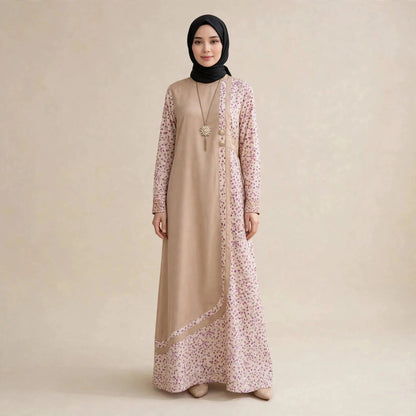 ROSALINDA MAXI DRESS BERCORA - AL Rubab Fashion MY